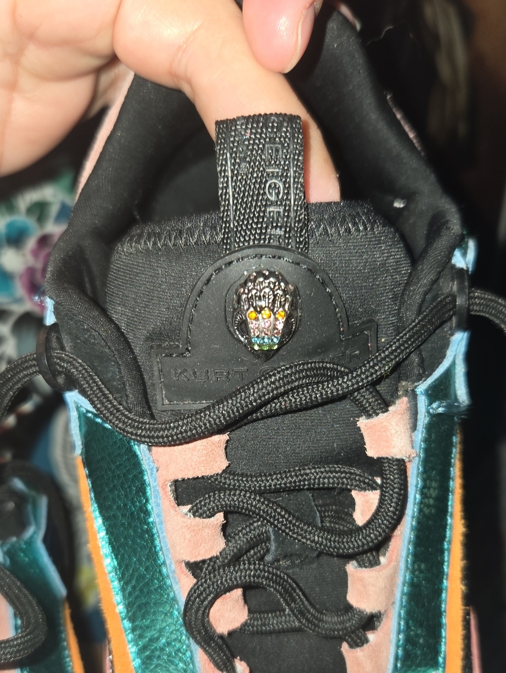 SALE🏖Kurt Geiger London Kensington Sneakers Size 38 US 7.5 - Picture 8 of 10
